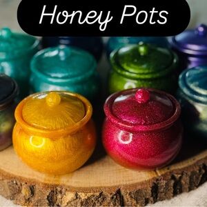 Colorful Honey Pots
